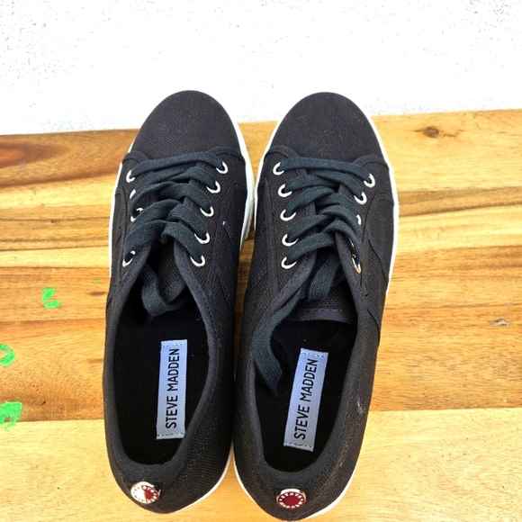 Steve Madden Emmi Platform Lace Up Sneakers Size 9.5 - Picture 10 of 16